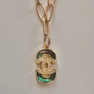 Handmade paperclip style necklace